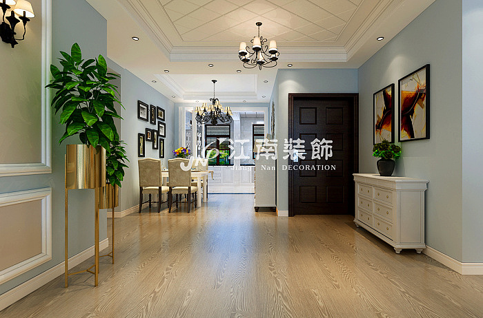哈尔滨江南装饰公司辰能溪树河谷简美风格装修效果图