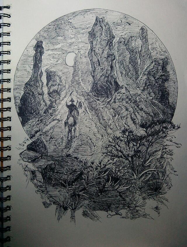 大学时期的手绘习作