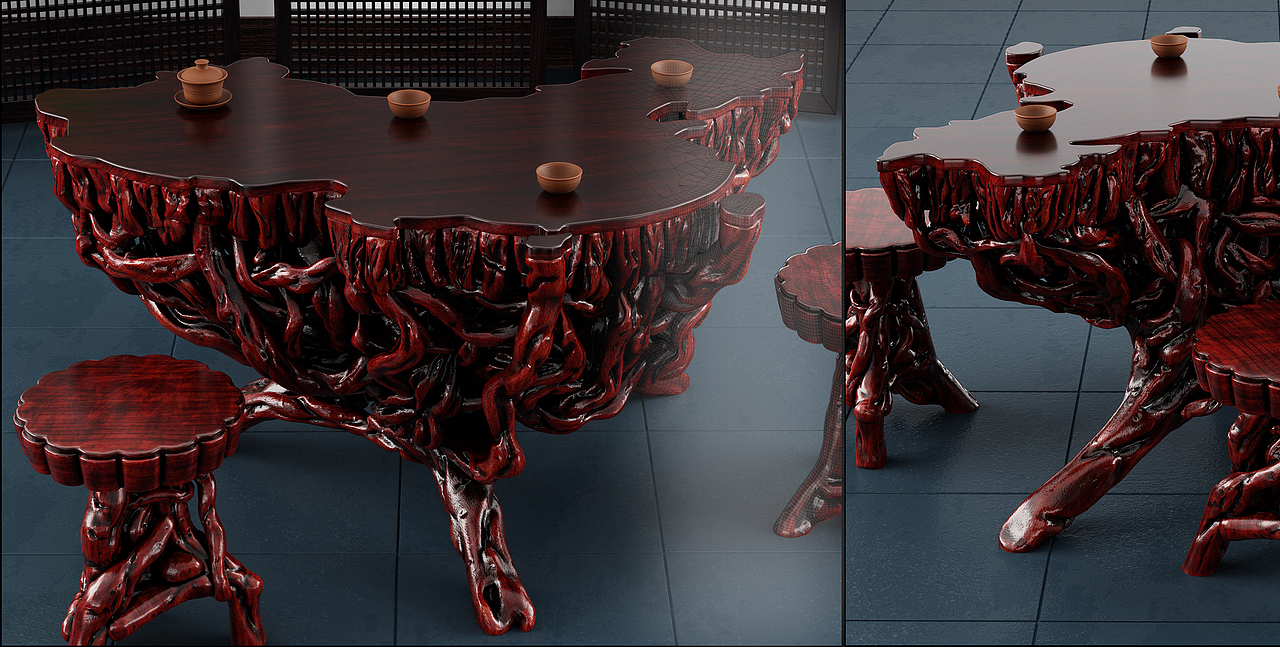 根雕茶臺(tái)（圖ZMjU3NzkzMDY0） - 產(chǎn)品 - 站酷設(shè)計(jì)師拾伍遇見伍拾原創(chuàng)素材 - 站酷ZCOOL