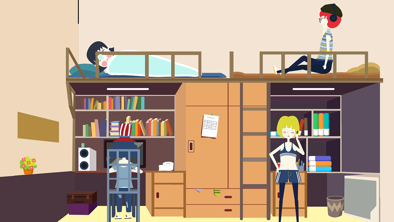 女生宿舍那些事儿图形动画（图ZMTE5NTUwOTg0） - 其他平面 - 站酷设计师张慧文啊呀原创素材 - 站酷ZCOOL