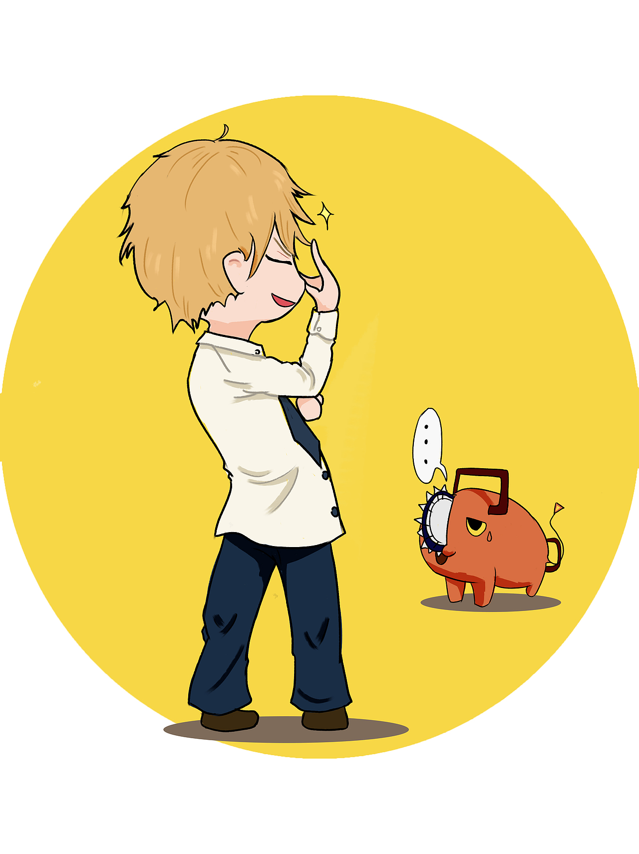 q版电锯人_左翔太郎-站酷zcool