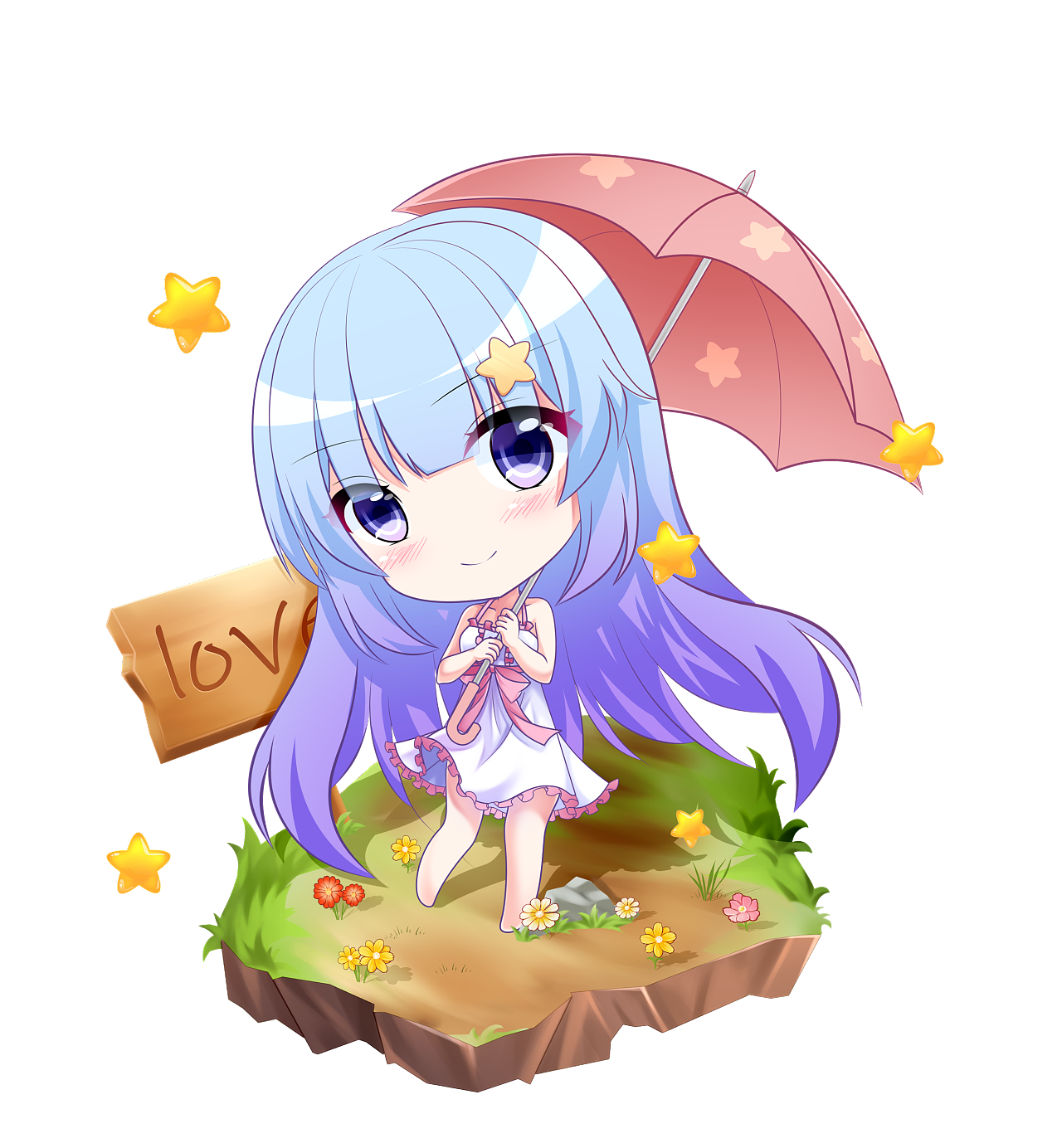 二次元q版立绘插画