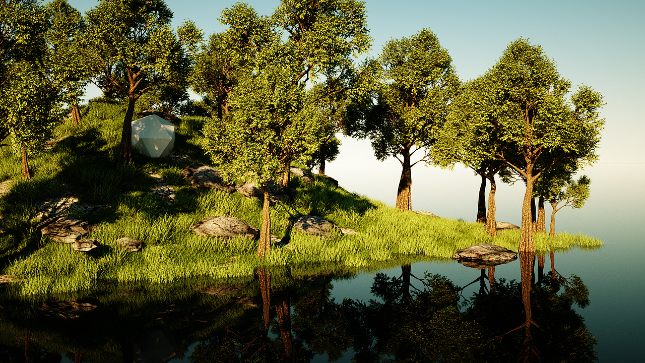 《小岛》-octane（图ZMTUzNDM1OTE2） - 场景 - 站酷设计师DarcyX原创素材 - 站酷ZCOOL