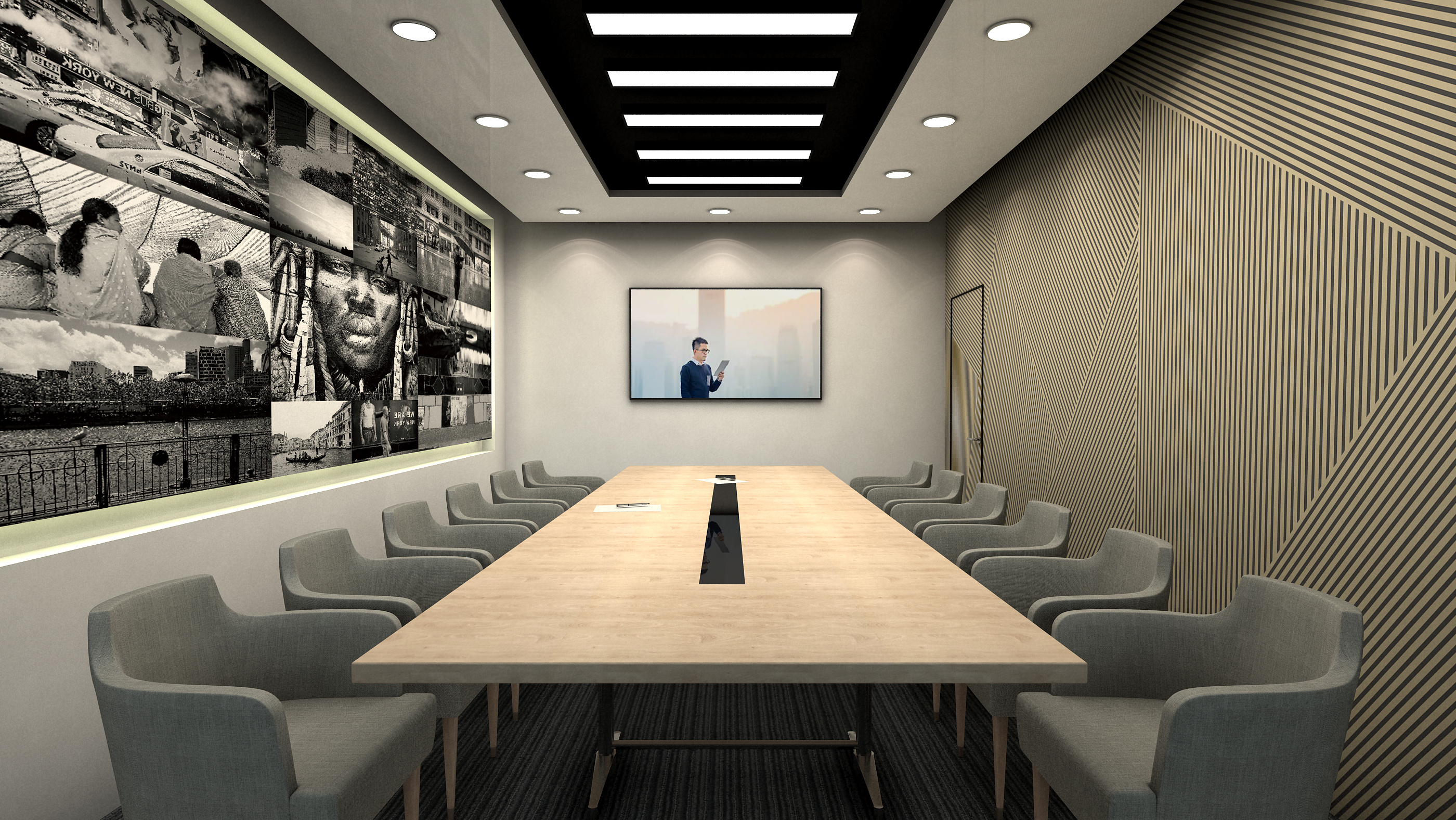 展厅小会议室效果图|三维|建筑/空间|Bigggg - 原创作品 - 站酷 (ZCOOL)
