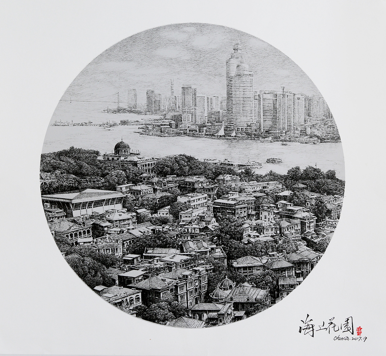 海上花园——鼓浪屿(图ZOTIzMDUzMjA=) - 绘画 - 站酷设计师ohwa俊桦原创素材 - 站酷ZCOOL