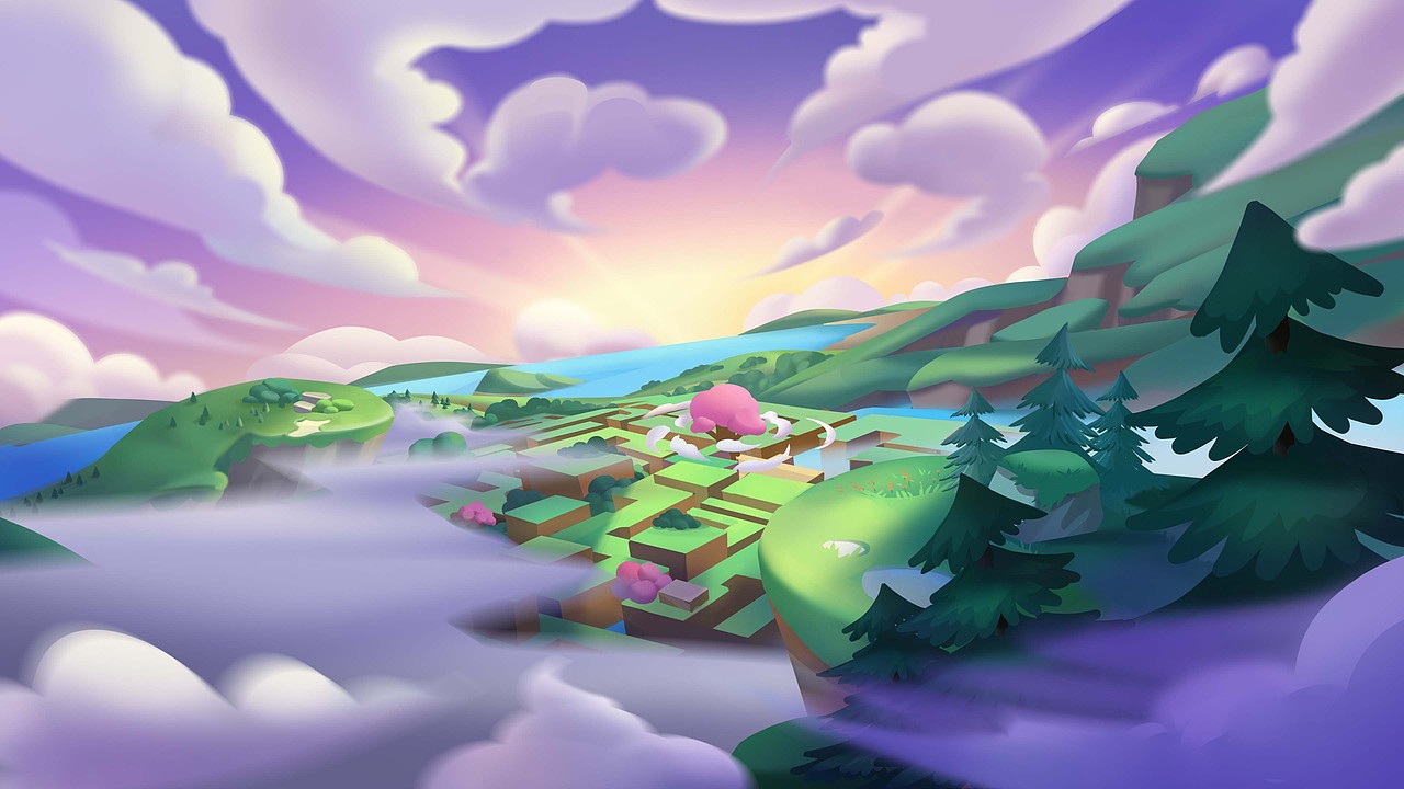 魔法森林插画场景