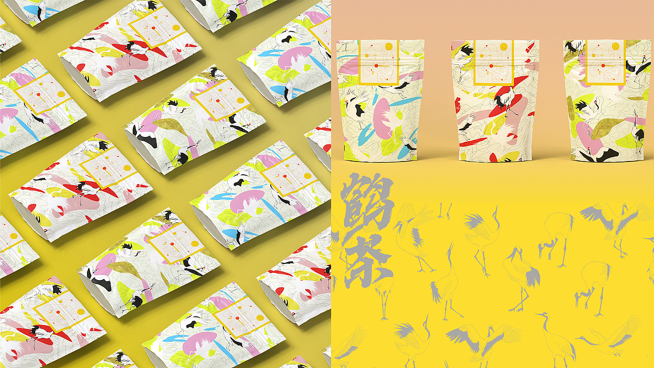 鹤茶 CRANE TEA（图ZMjY3MjI0NTE2） - 包装 - 站酷设计师春光设计YangFan原创素材 - 站酷ZCOOL