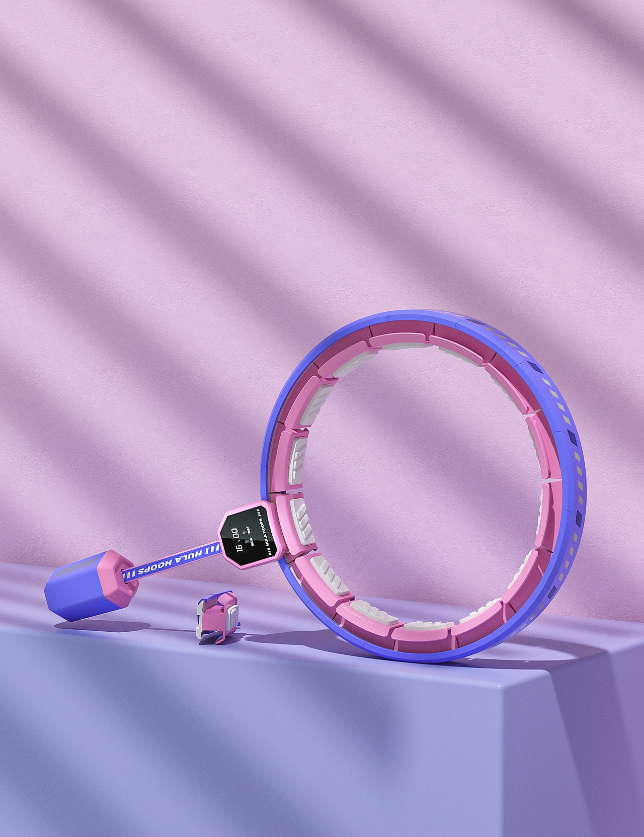 HULA HOOPS呼啦圈产品渲染