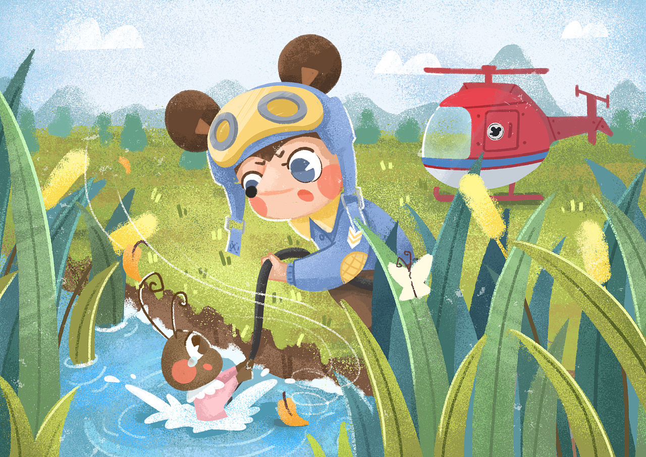 舒克贝塔 儿童插画