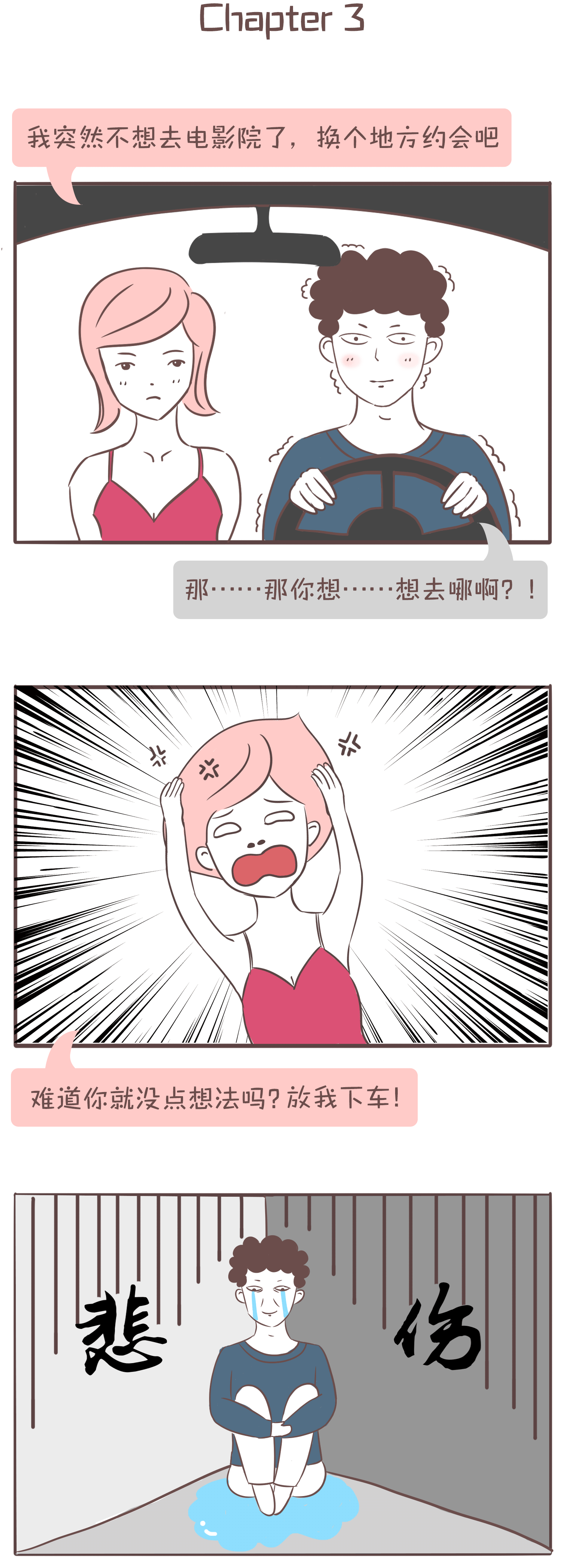 为安吉星创作的日常小漫画