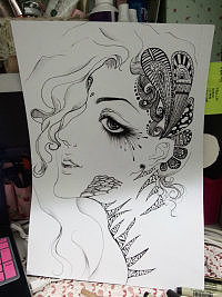 黑白装饰画设计