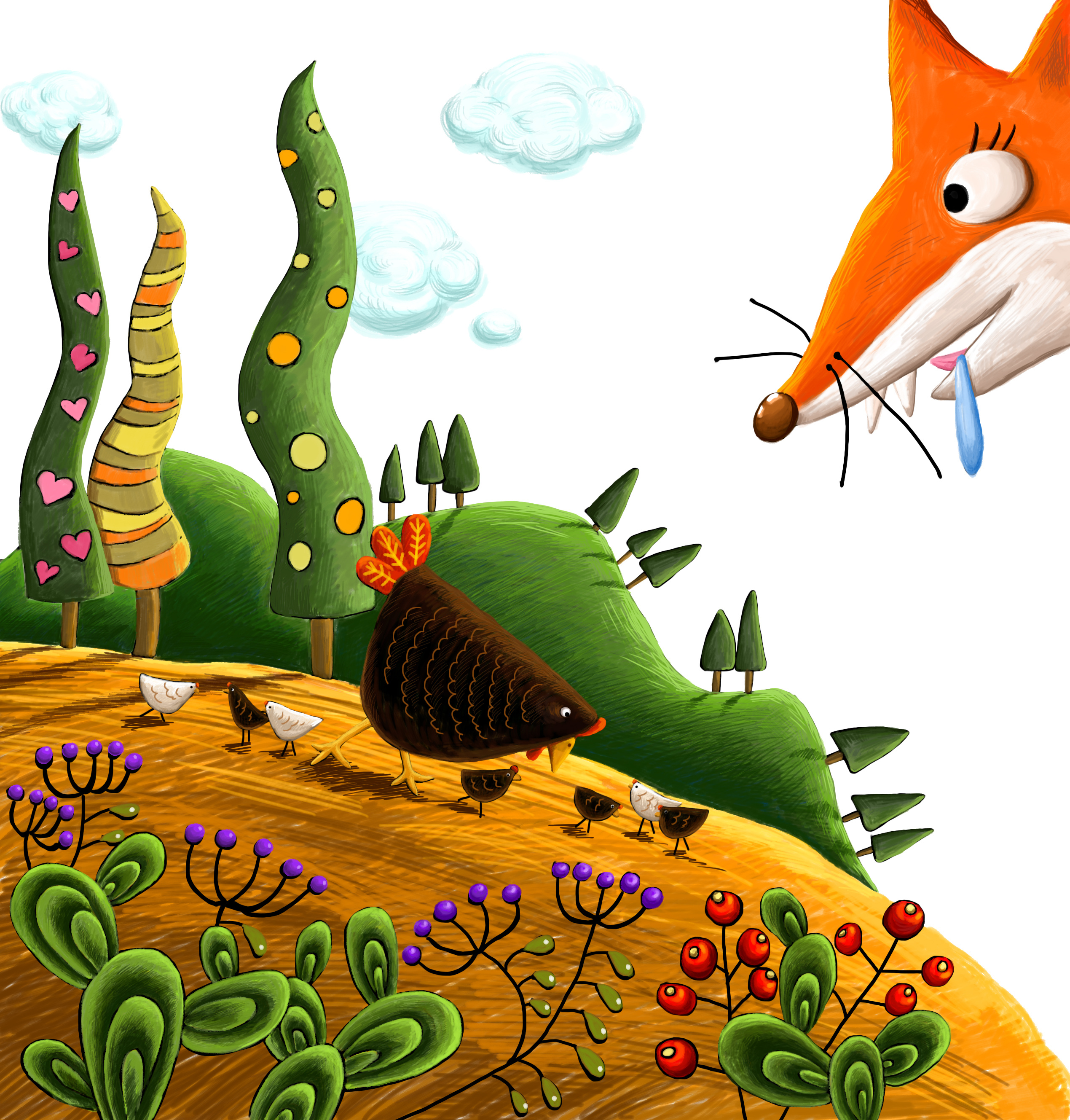《列那狐的故事》童书绘制|插画|商业插画|奶片儿啊 - 原创作品 - 站酷 (ZCOOL)
