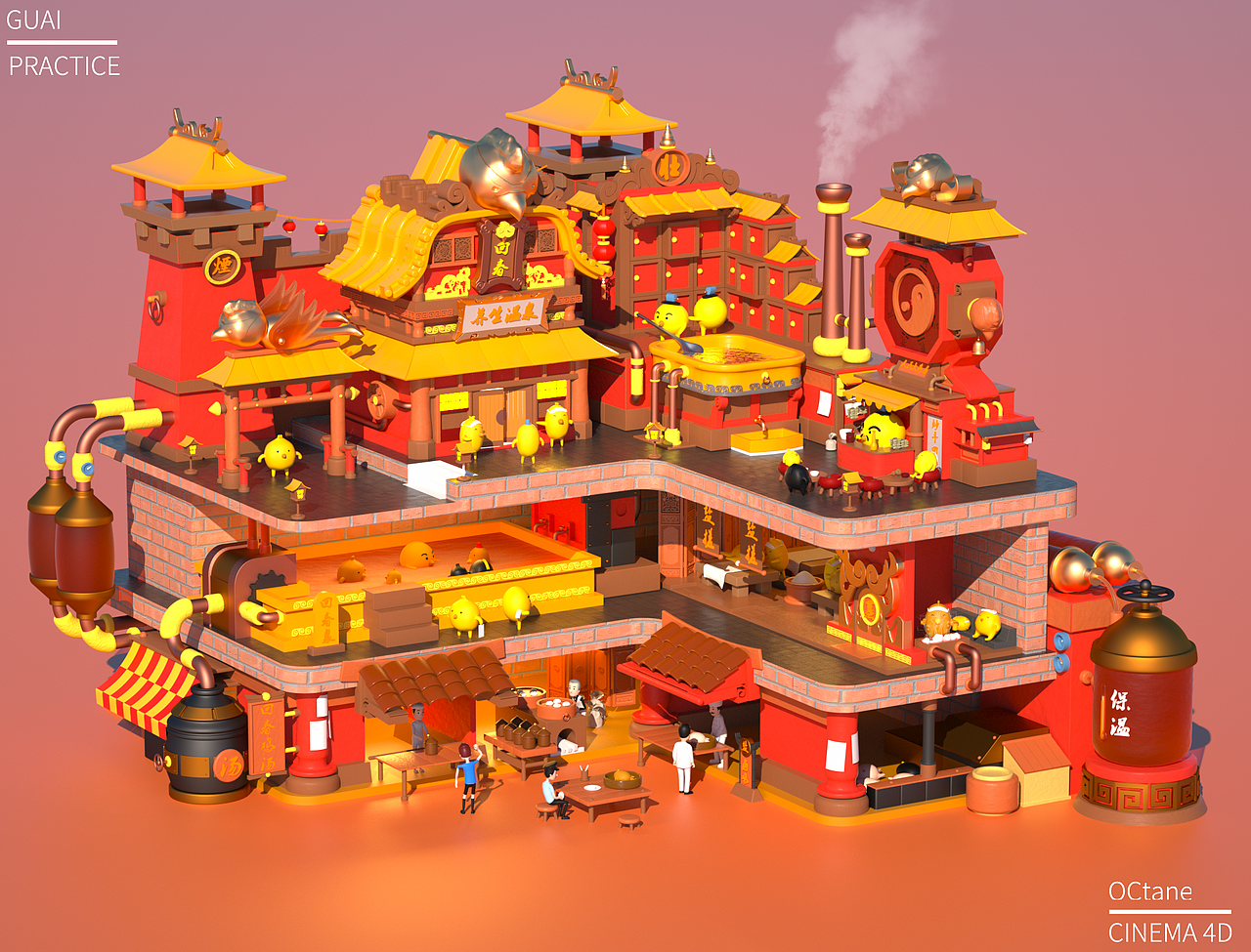 小鸡工厂流水线（图ZMTYzNTc5MzU2） - 场景 - 站酷设计师阿怪不怪原创素材 - 站酷ZCOOL