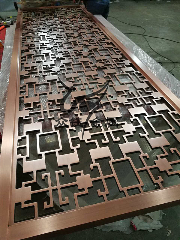 酒店屏风精雕隔断 红古铜屏风 铝板雕刻屏风厂家（图ZMjE2MDYzMjM2） - 家装设计 - 站酷设计师众钰金属原创素材 - 站酷ZCOOL