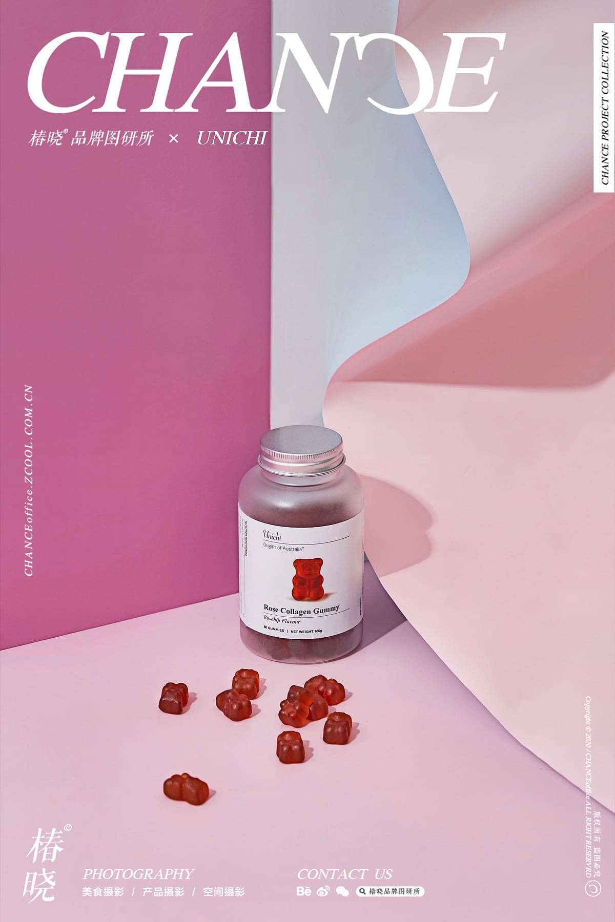 产品unichi99小熊软糖海报chance03brandservice