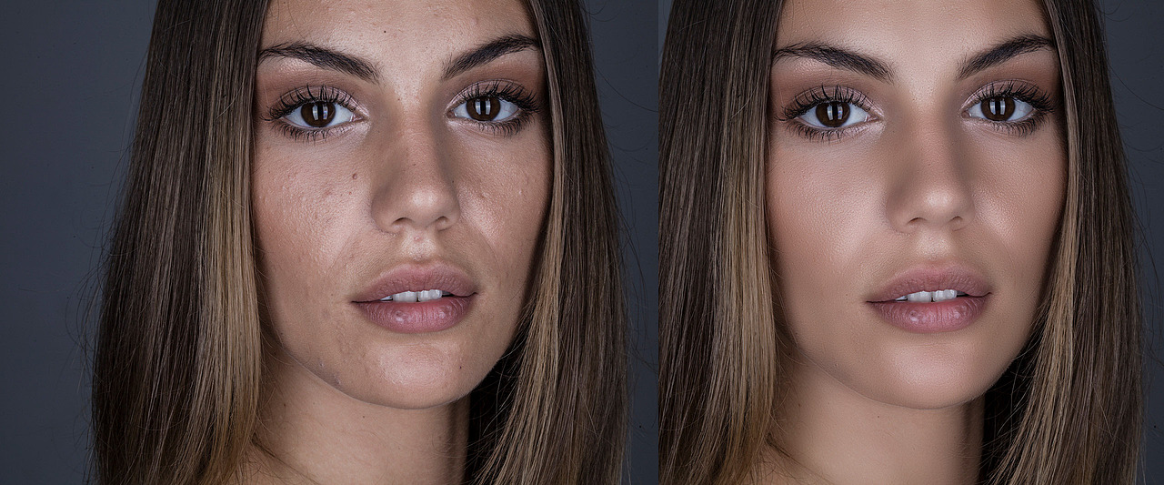 商业广告网页精修美女照片