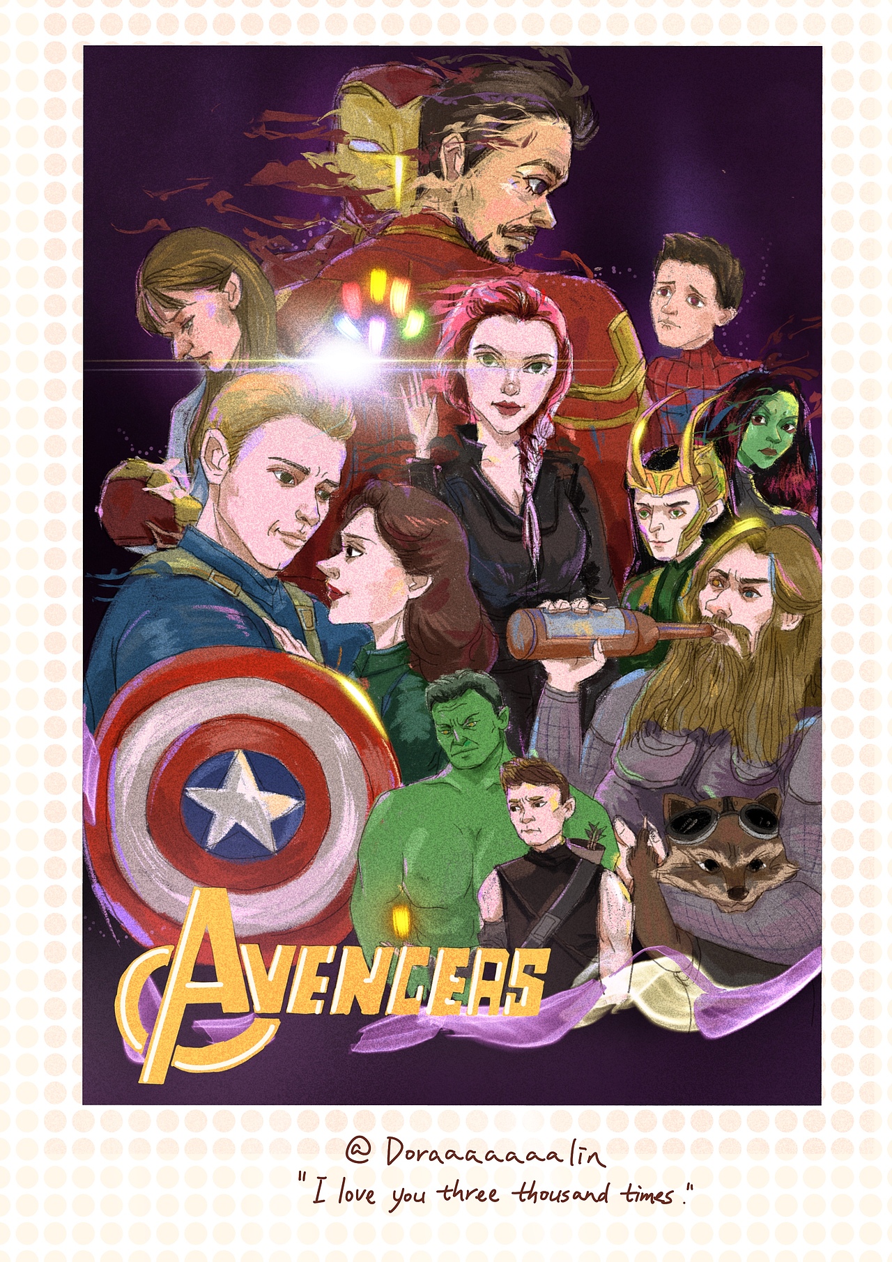致敬我爱了十一年的漫威💕（图ZMTU1OTQxNTUy） - 商业插画 - 站酷设计师Doraaaaaaalin原创素材 - 站酷ZCOOL