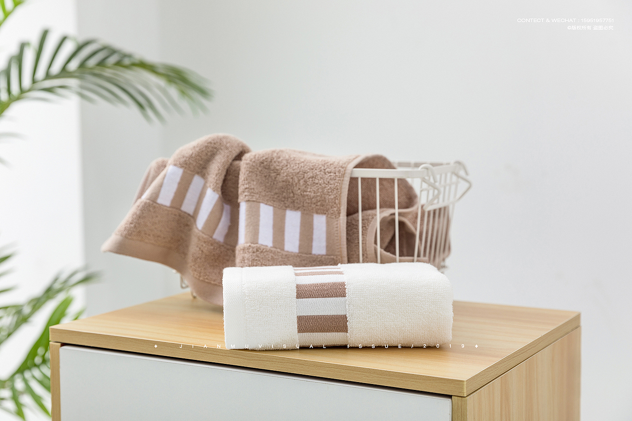 毛巾摄影丨三利 × 简木视觉浴巾洗脸巾 家纺产品拍摄