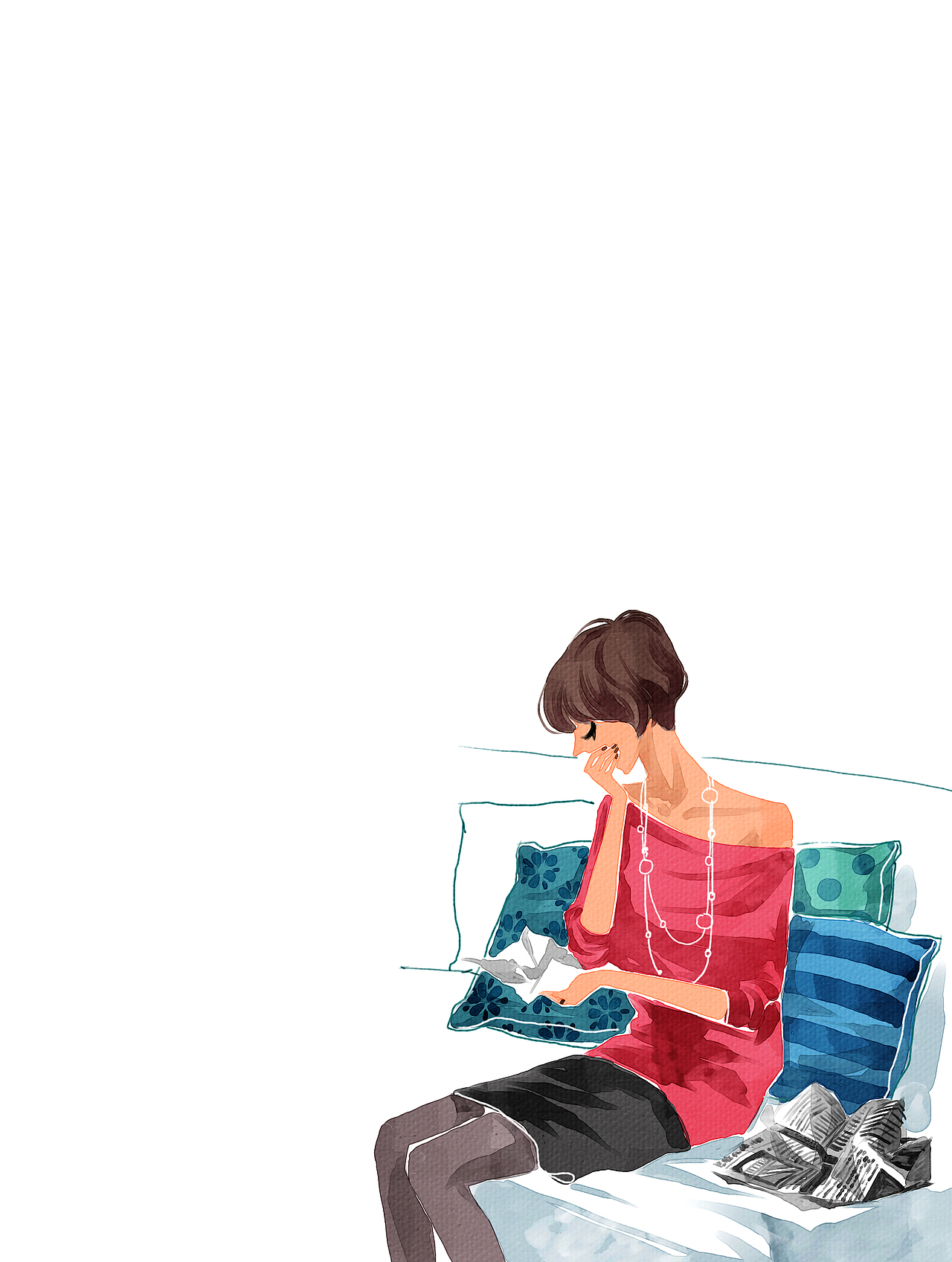 《女友》小说栏目插图