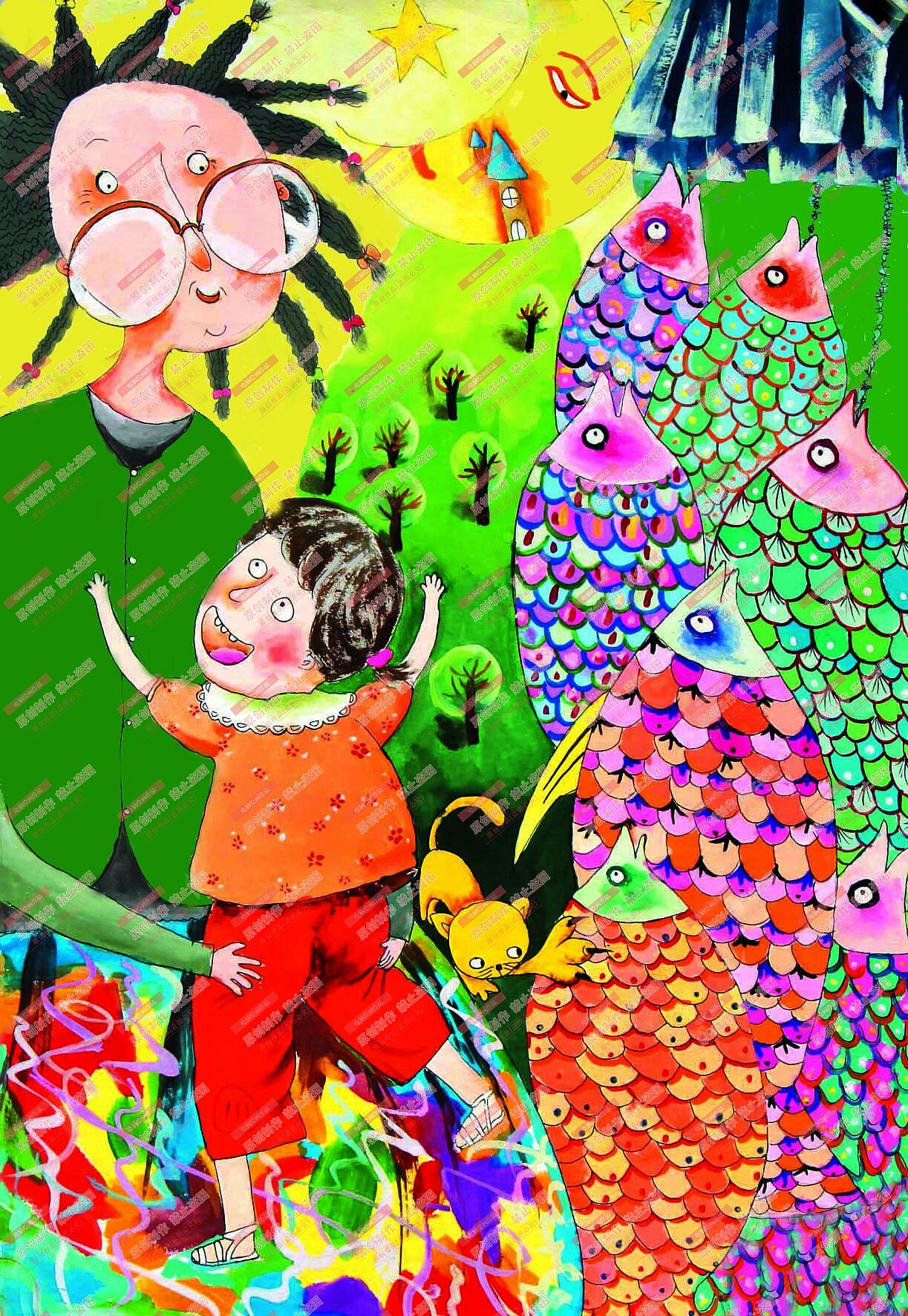 电脑作品电脑绘画作品 中小学电脑绘画作品|插画|艺术插画|sucai
