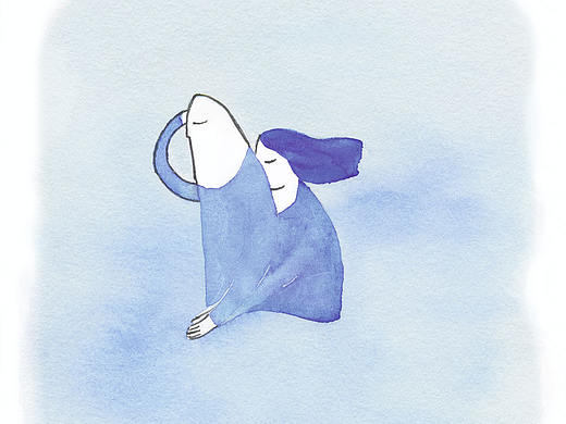 爱是蓝色的（个人主页-ZNTUzNDQ5NDA=） - 艺术插画 - 站酷设计师木格儿muge原创素材 - 站酷ZCOOL