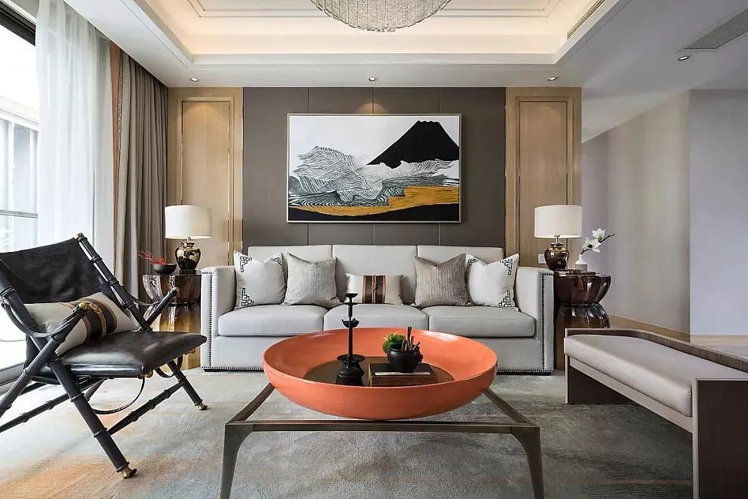 30个中式客厅背景墙设计,国潮青年怎能不PICK