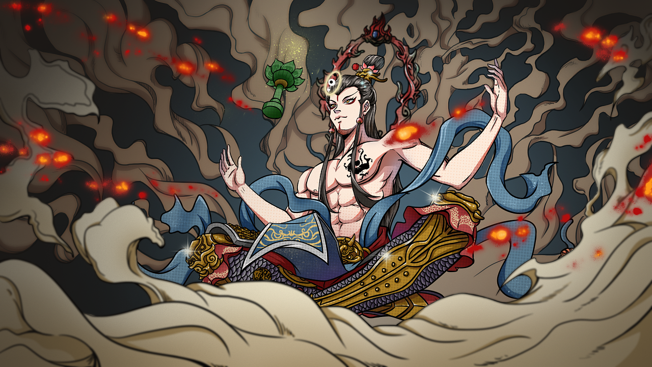 国风神话类|插画|创作习作|蚩虎 - 原创作品 - 站酷 (zcool)
