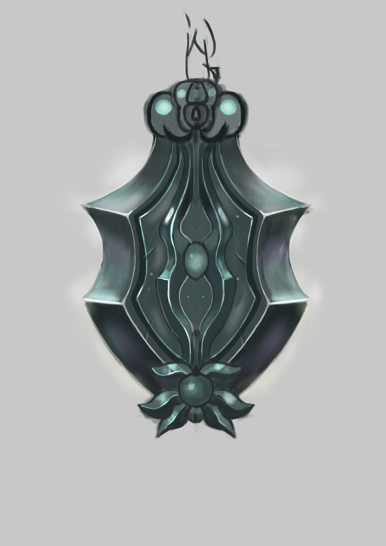 游戏装备 玉佩插画手绘练习|插画|游戏原画|miya_design - 临摹作品