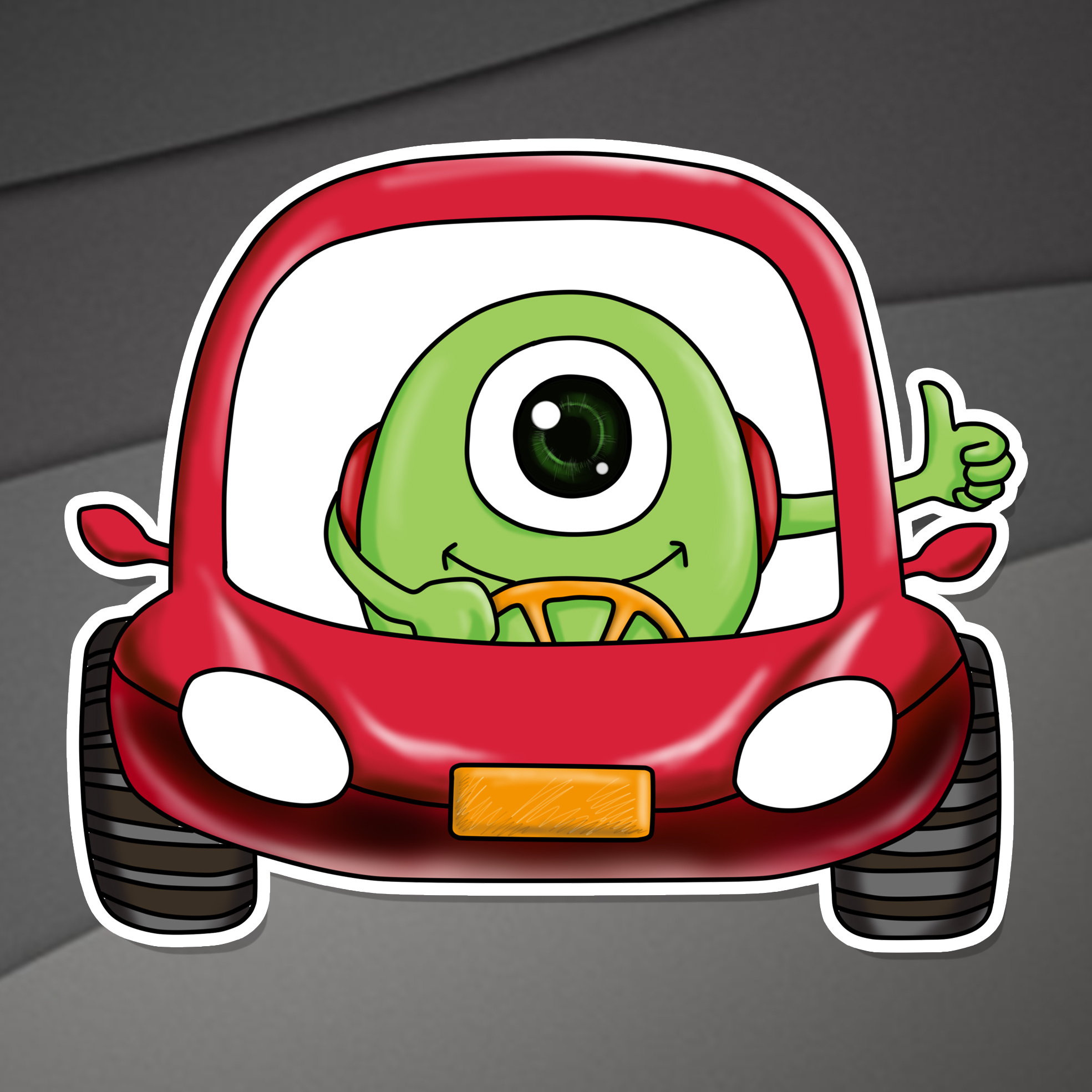 黄金视力眼贴大眼仔形象设计