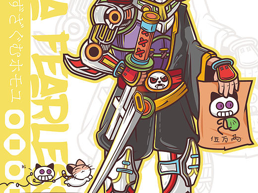忍者喵,武士喵
