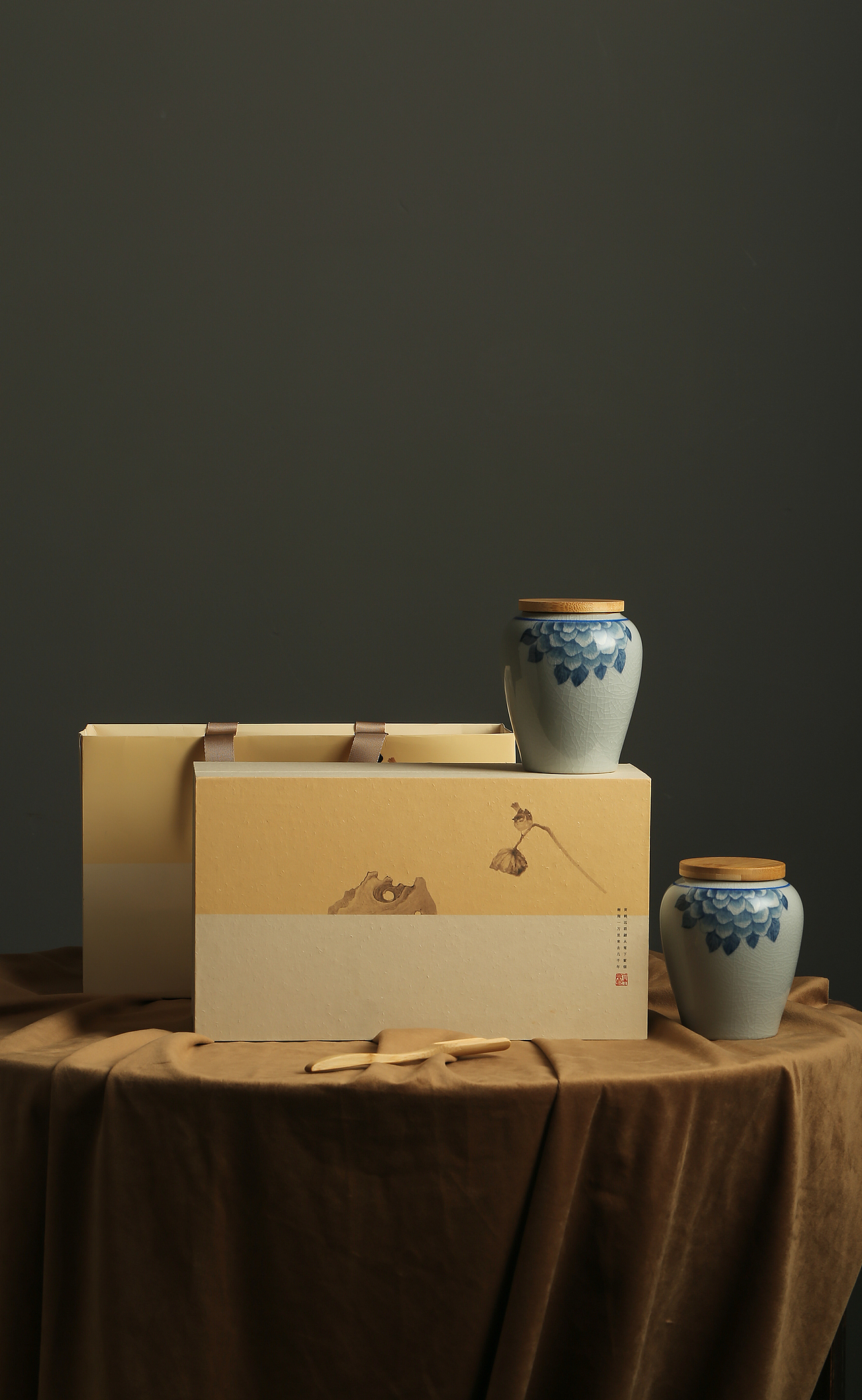 复古茶叶包装 静物产品创意图拍摄 茶叶包装拍摄案例