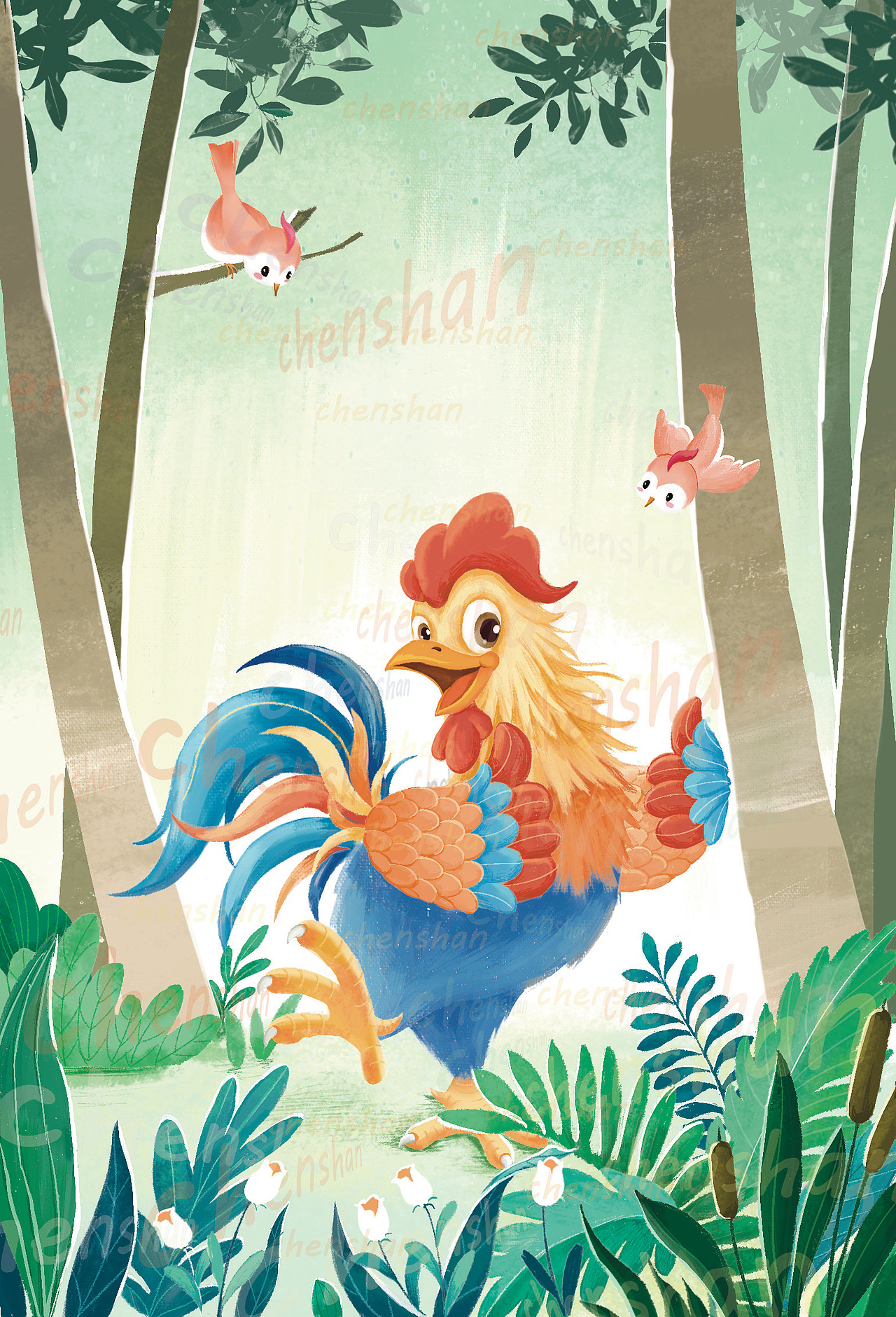 发现更棒的自己(主角是一只小公鸡)