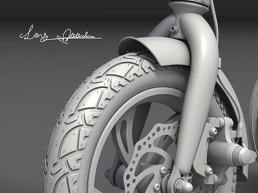 阿尔郎电动车3D模型