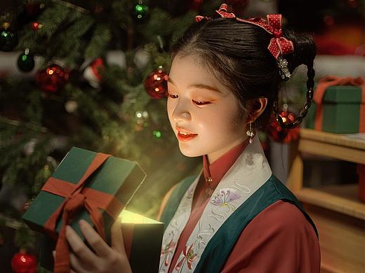 大明少女的圣诞节 | 圣诞汉服写真