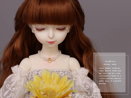 BJD+插画【花花姑娘·倒影】向日葵姑娘，素年锦时