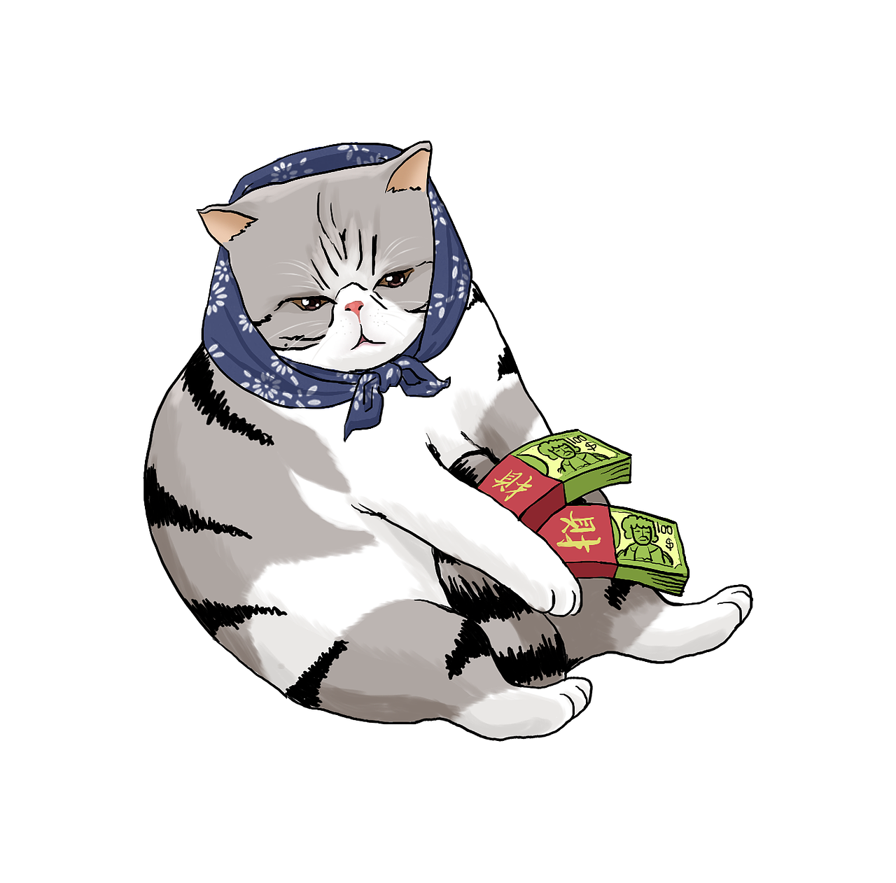 貓咪插畫(huà)（圖ZMjM2OTY1ODE2） - 商業(yè)插畫(huà) - 站酷設(shè)計(jì)師醬油好喲原創(chuàng)素材 - 站酷ZCOOL