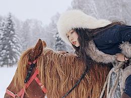雪景人物摄影
