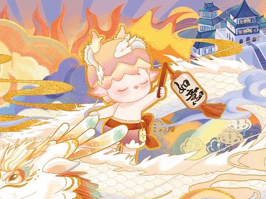 【插画】MIMI新国风隔世信（个人主页-ZNTc1NzM4OTY=） - 商业插画 - 站酷设计师CoraDim_吉叽原创素材 - 站酷ZCOOL