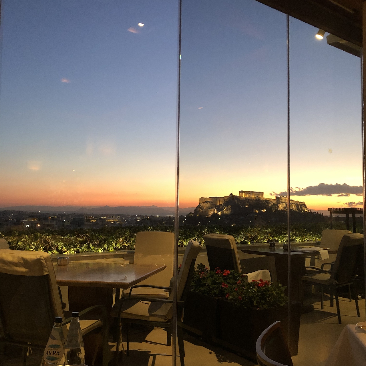 夕阳下的雅典卫城