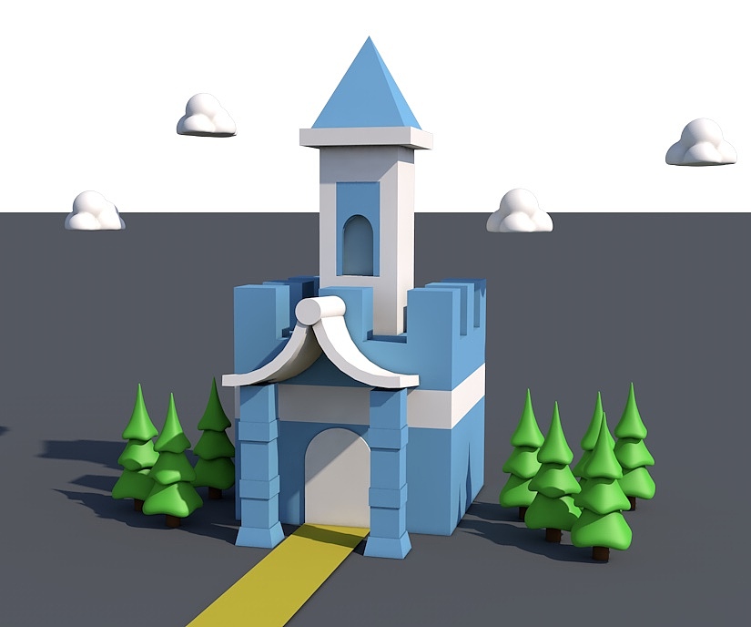 c4d简单建模（图ZMTI4NjcyMjYw） - 建筑/空间 - 站酷设计师一只有审美的茶茶原创素材 - 站酷ZCOOL