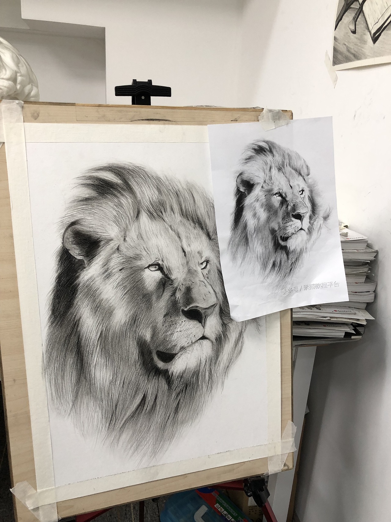 素描臨摹獅子???（圖ZMjYyNDcyMjYw） - 繪畫 - 站酷設(shè)計(jì)師辰悅Wendy原創(chuàng)素材 - 站酷ZCOOL