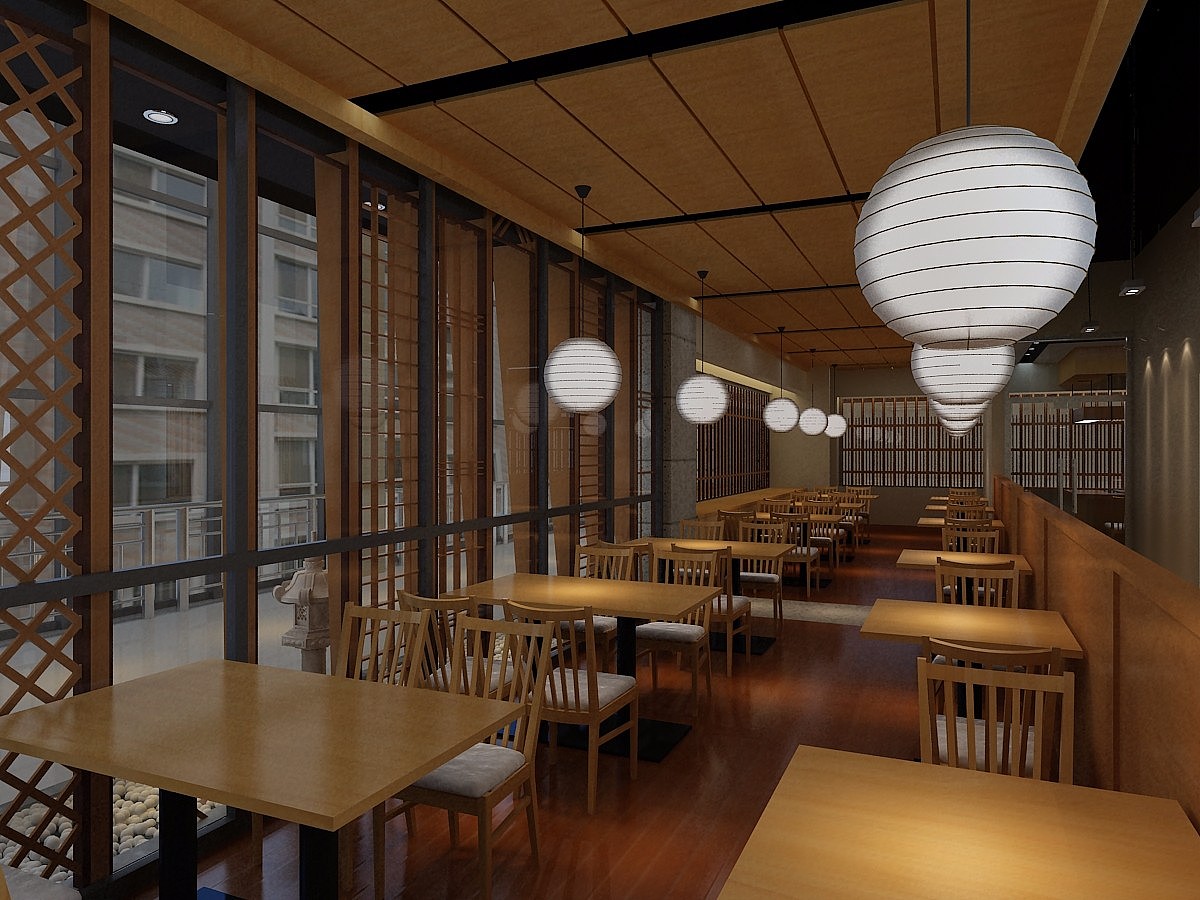 咸阳日式料理店装修案例