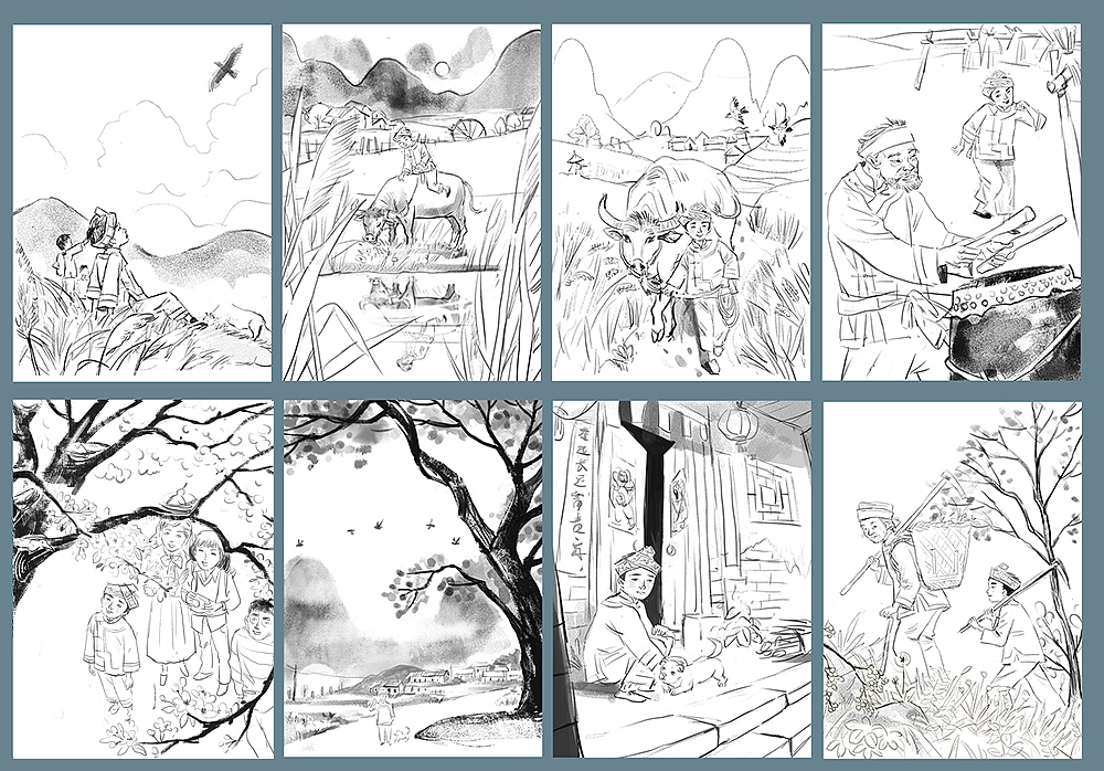 雏鹰飞过山（图ZMjc4NzAyMzA4） - 儿童插画 - 站酷设计师AmeiLili原创素材 - 站酷ZCOOL