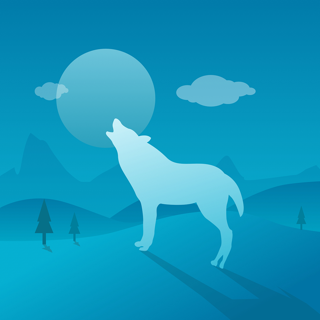 孤独的风中一匹狼