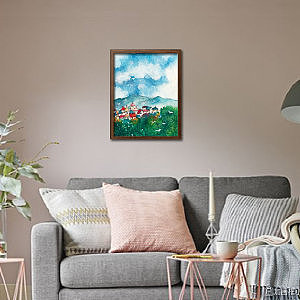 原创水彩风景四季系列（图ZMTI0NjU0Mzc2） - 商业插画 - 站酷设计师hbjoan原创素材 - 站酷ZCOOL