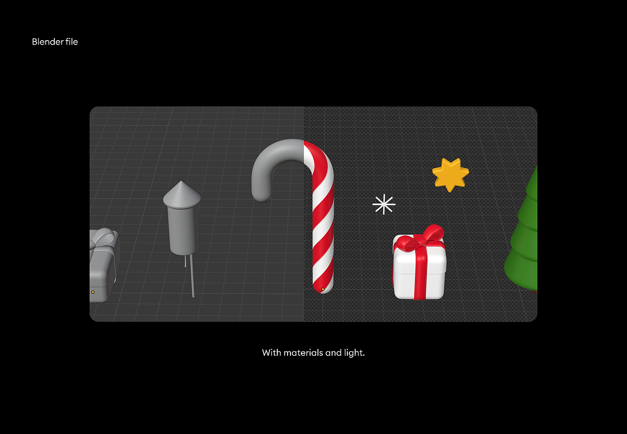 Free xmas 3d icons