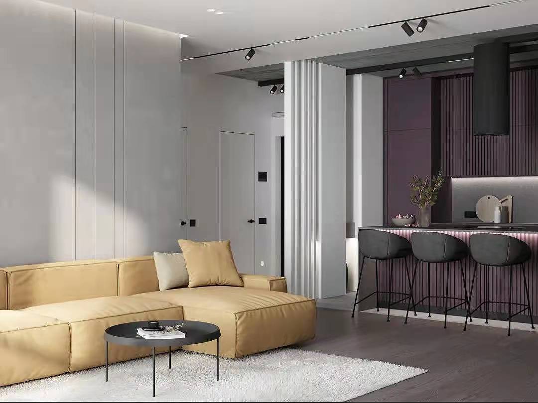 一色一世界,紫色肤感定制家具