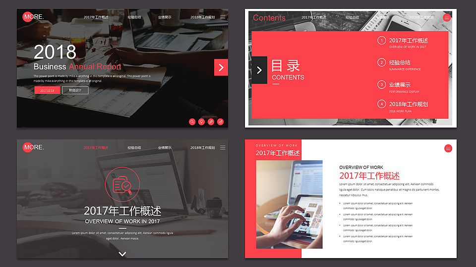 【欧美网页】扁平清新时尚网页版式年终总结汇报（图ZOTk3MDI3ODQ=） - PPT/Keynote - 站酷设计师熊猫大人pandaren原创素材 - 站酷ZCOOL