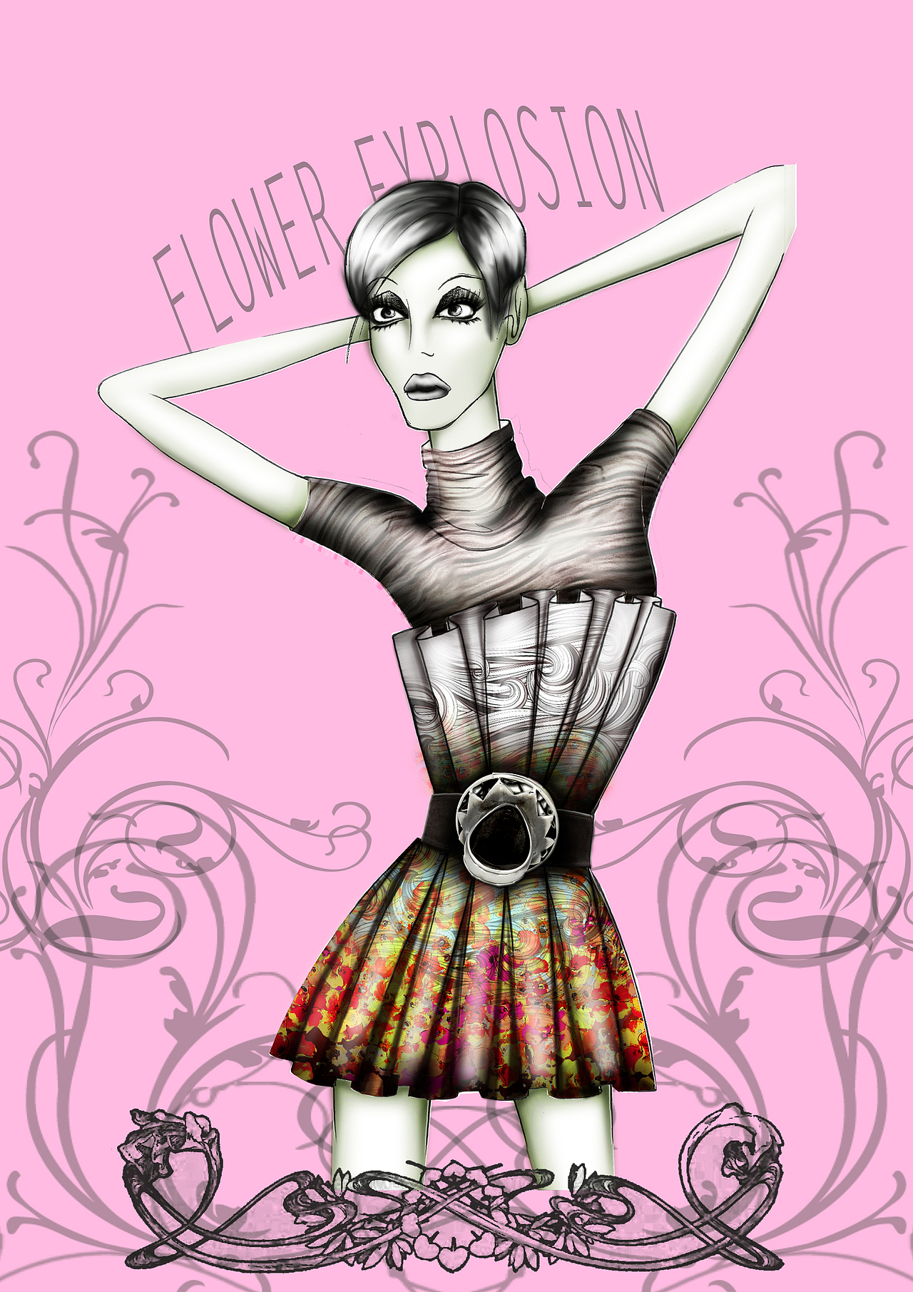 时尚休闲女装设计手绘稿|服装|休闲/流行服饰|milanfashioncam_原创