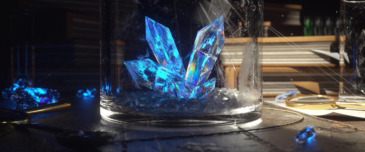 水晶吧|三维|场景|阿鹿的alu_原创作品-站酷zcool